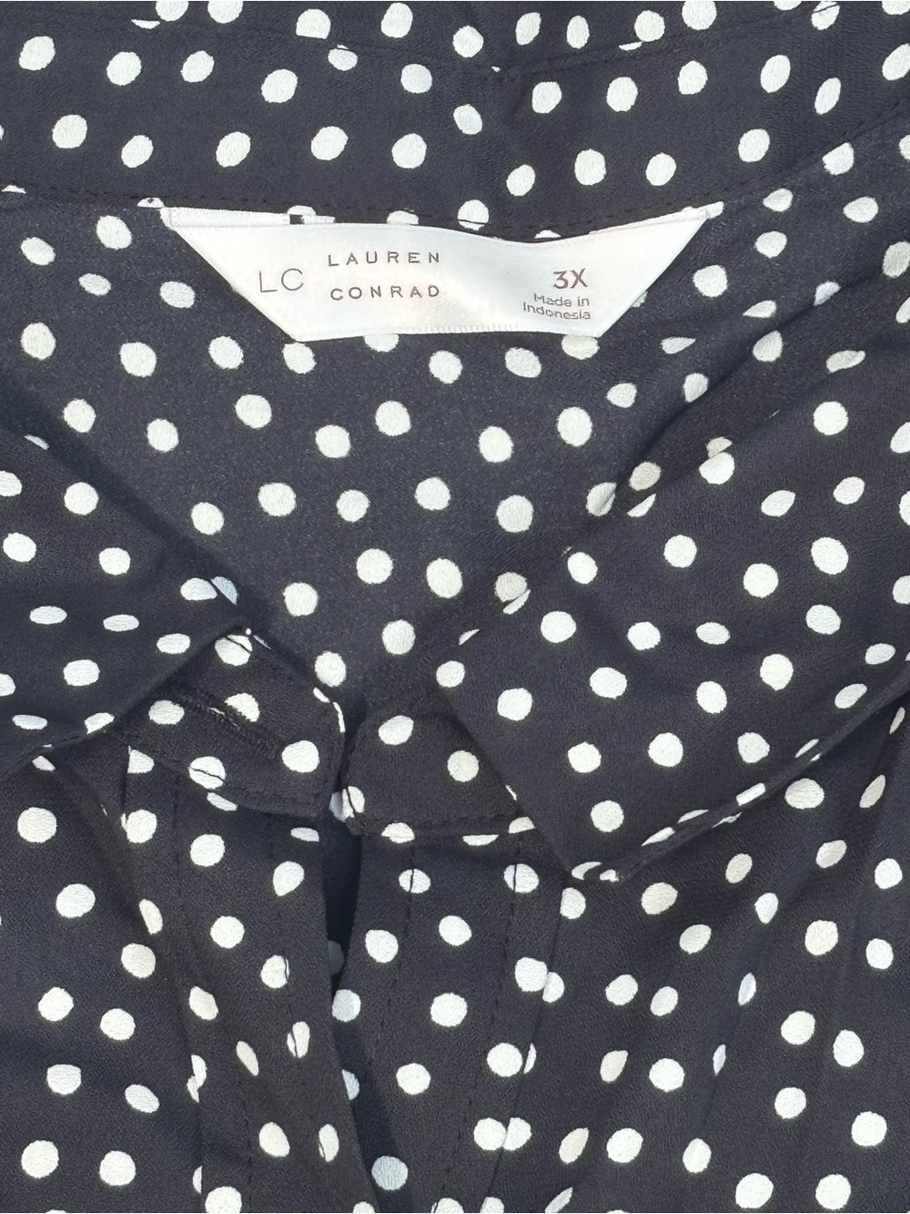 Womens Black LC Lauren Conrad Button Down Top - Picture 3 of 4
